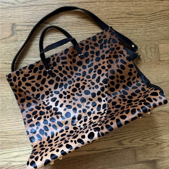 Clare V Leopard Ponyhair Messenger Bag - Picture 8 of 9